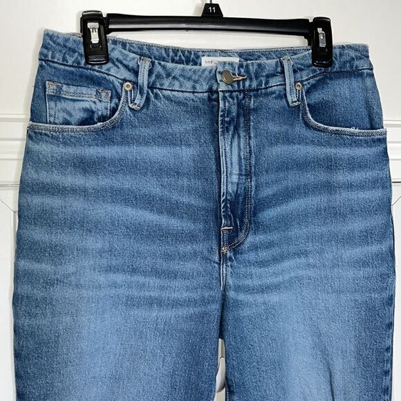 Good American Good Curve High Waist Distressed Jeans Size 10 - Picture 5 of 11